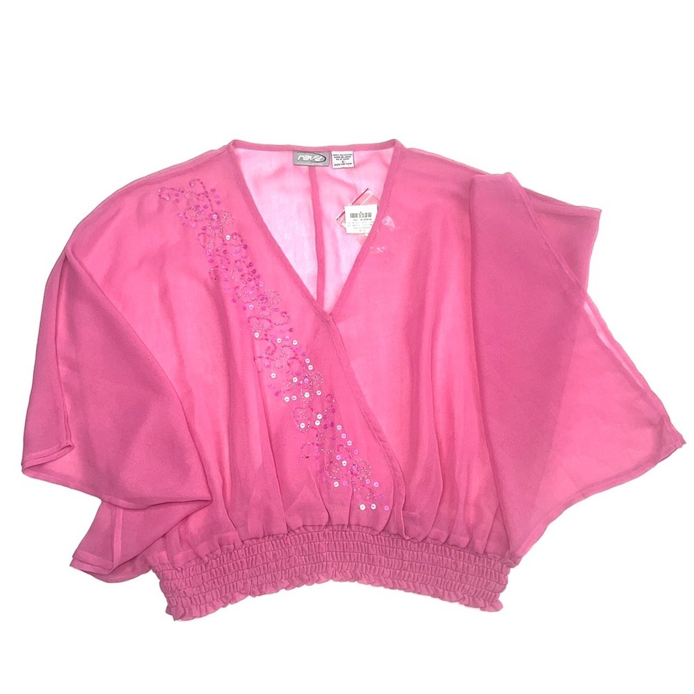 RAVE MESH PULLOVER BLOUSE
